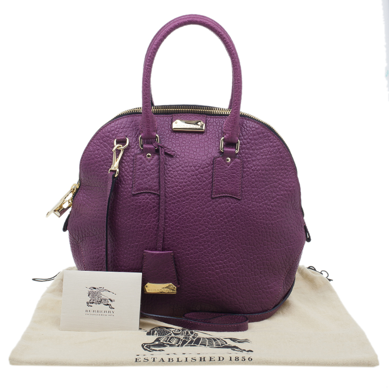 burberry purple bag