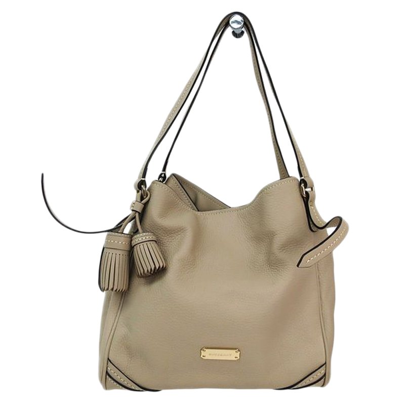 Burberry Beige Leather Canterbury Tassel Tote Burberry | TLC