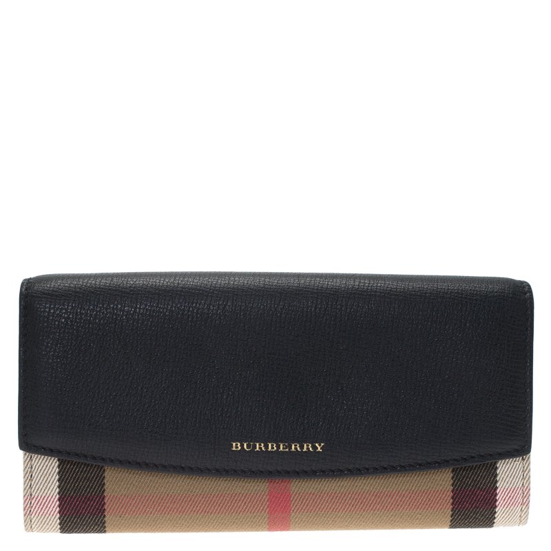 burberry black leather wallet