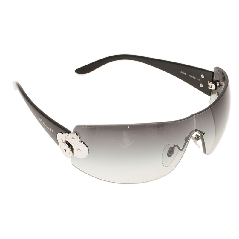 Bvlgari Black 6008 Shield Sunglasses 