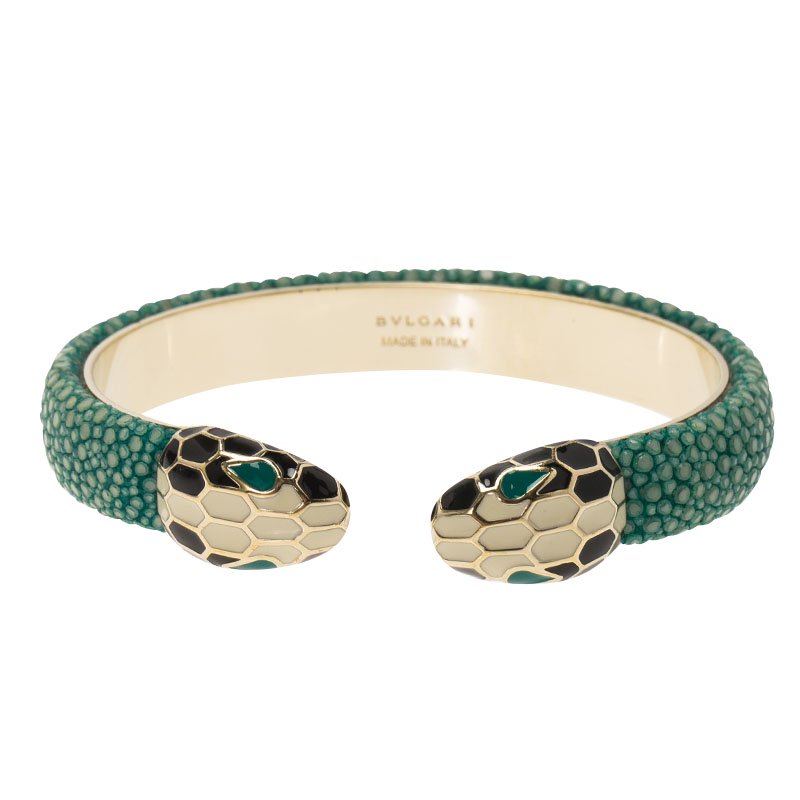 bulgari leather serpenti bracelet