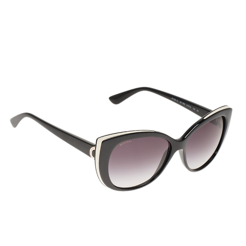 bvlgari black and white sunglasses