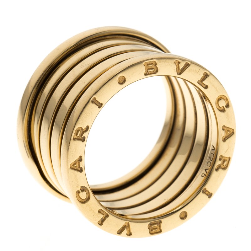 bvlgari b zero1 yellow gold 4 band ring