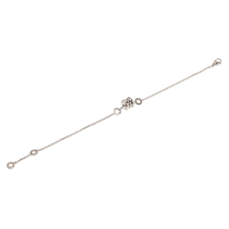 Bvlgari B.Zero1 18kt White Gold Soft Bracelet 20CM