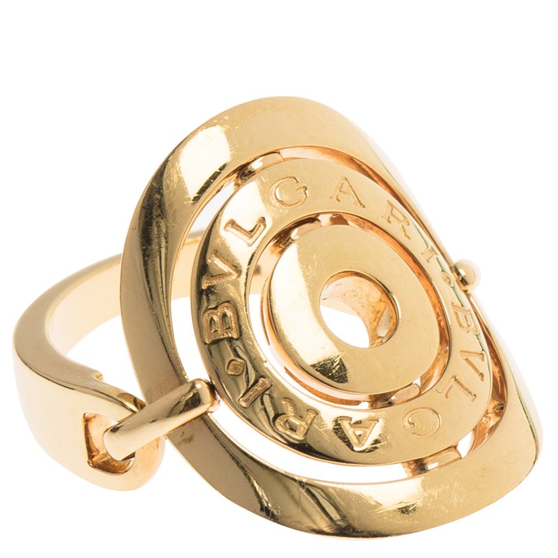 Bvlgari Cerchi Yellow Gold Ring Size 53
