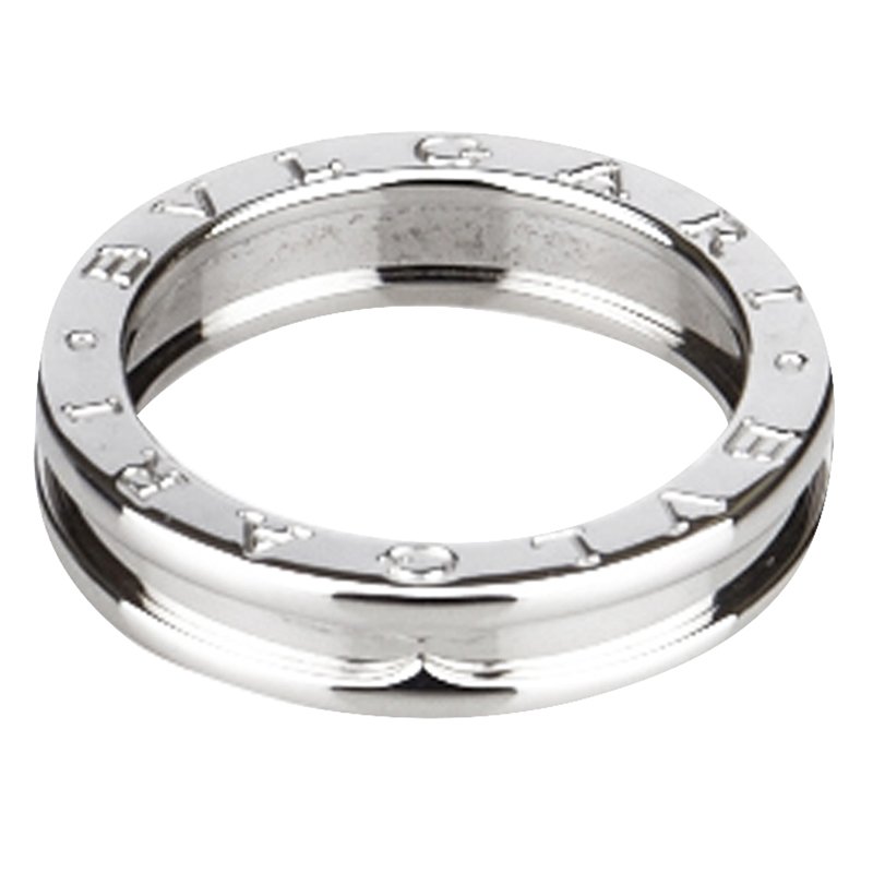 Bvlgari B.zero1 1-Band White Gold Ring Size 56