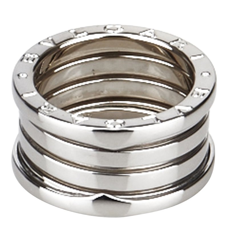 Bvlgari B.zero1 3-Band White Gold Ring Size 53