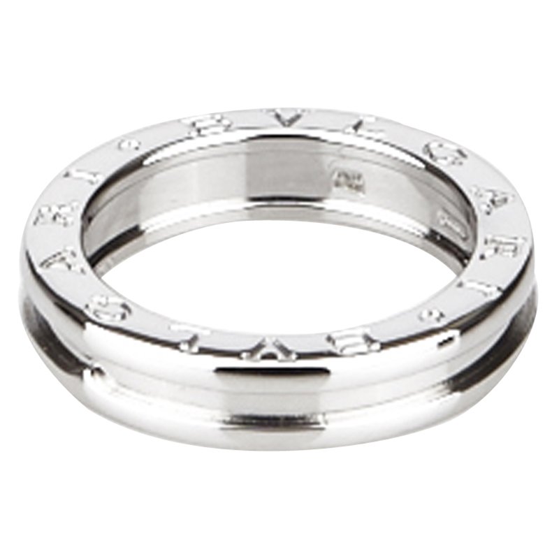 Bvlgari B.zero1 1-Band White Gold Ring Size 54
