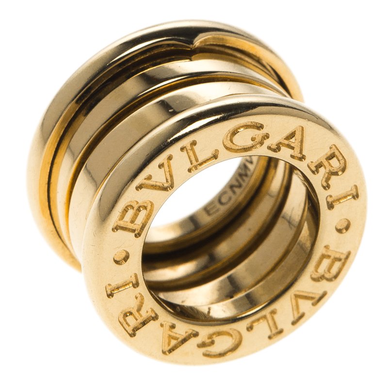 Bvlgari B.Zero1 18k Yellow Gold Band Pendant 