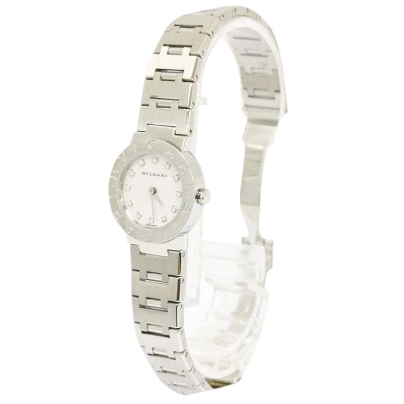 Bvlgari Mother of Pearl Stainless Steel Bvlgari Bvlgari Women's Wristwatch 23MM