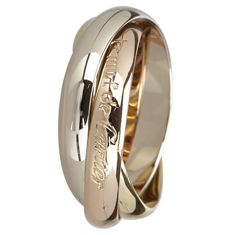cartier 18k 3 gold trinity ring price