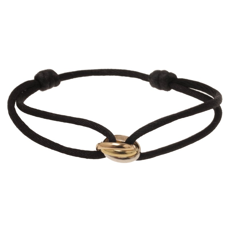 cartier black rope bracelet