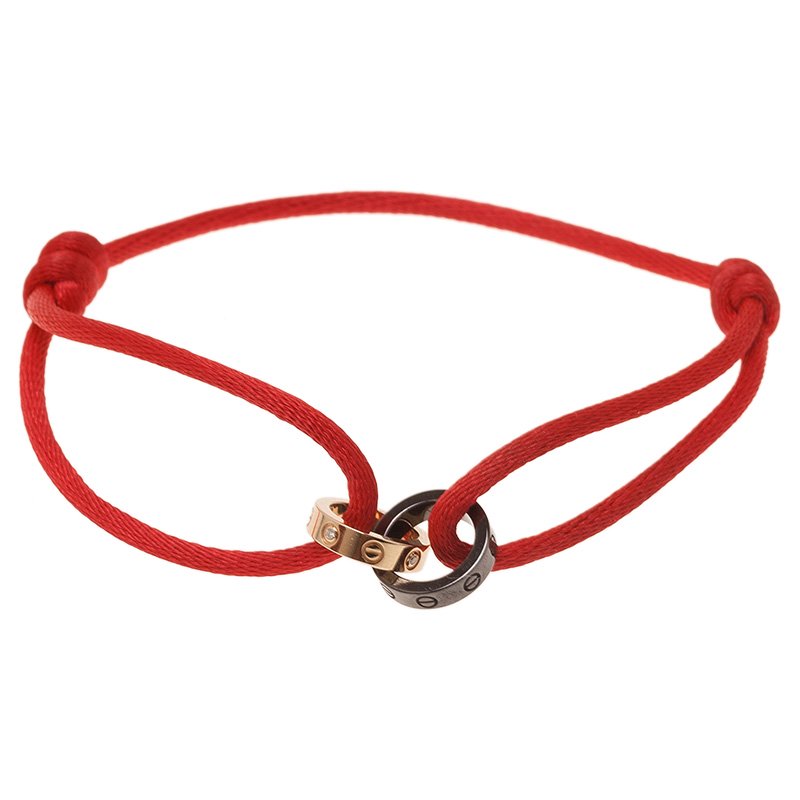 مملوكة مسبقًا سوار كارتييه لوف سي رامك بني ألماس ذهب أصفر عيار 18