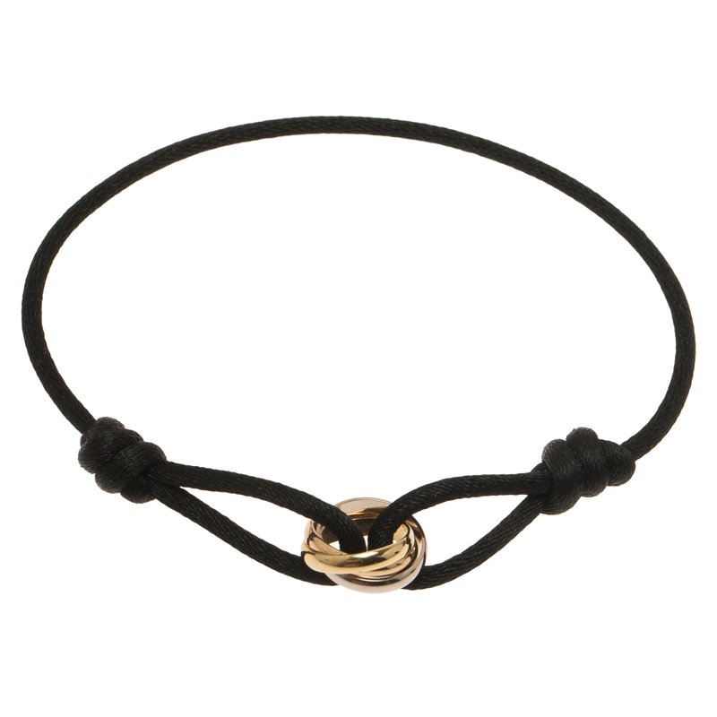 cartier trinity black string bracelet