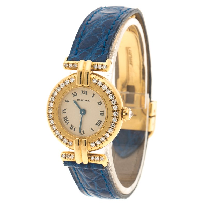 Cartier Beige 18K Yellow Gold and Diamond Colisee Vintage Women's ...