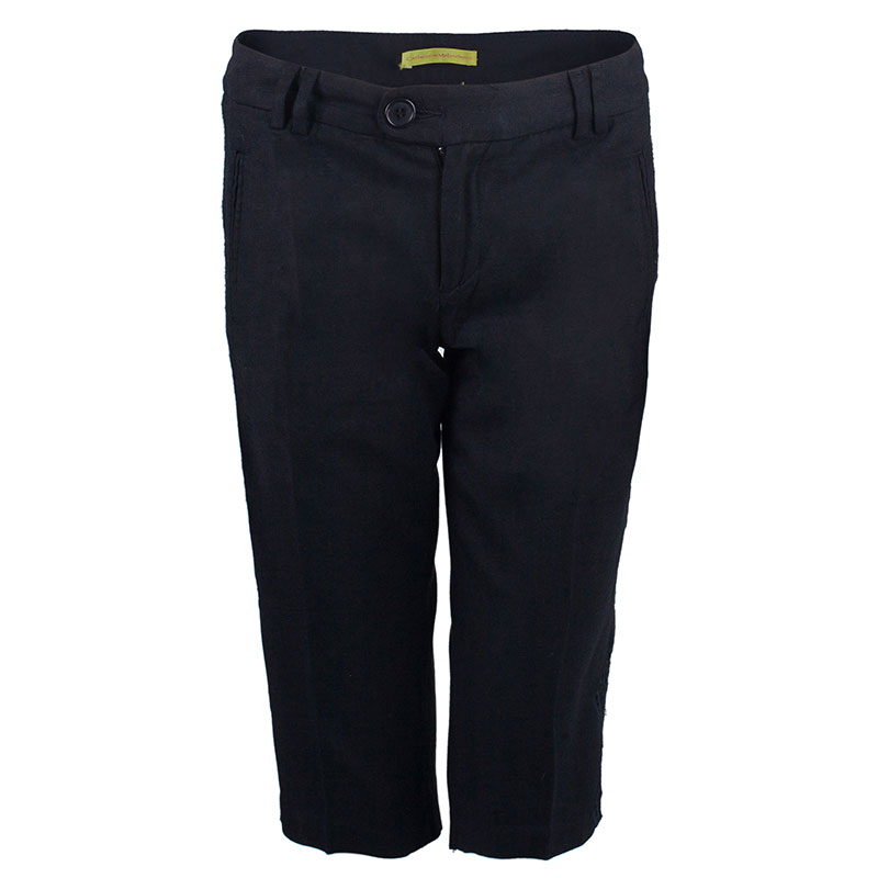 Pre Owned شورت برمودا كاثرين مالاندرينو أسود مزين بالكروشيه S