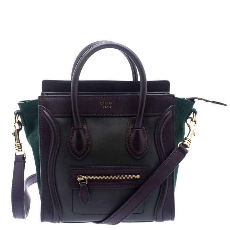 celine dark green bag