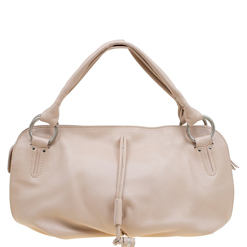 Celine Beige Leather Large Bittersweet Hobo