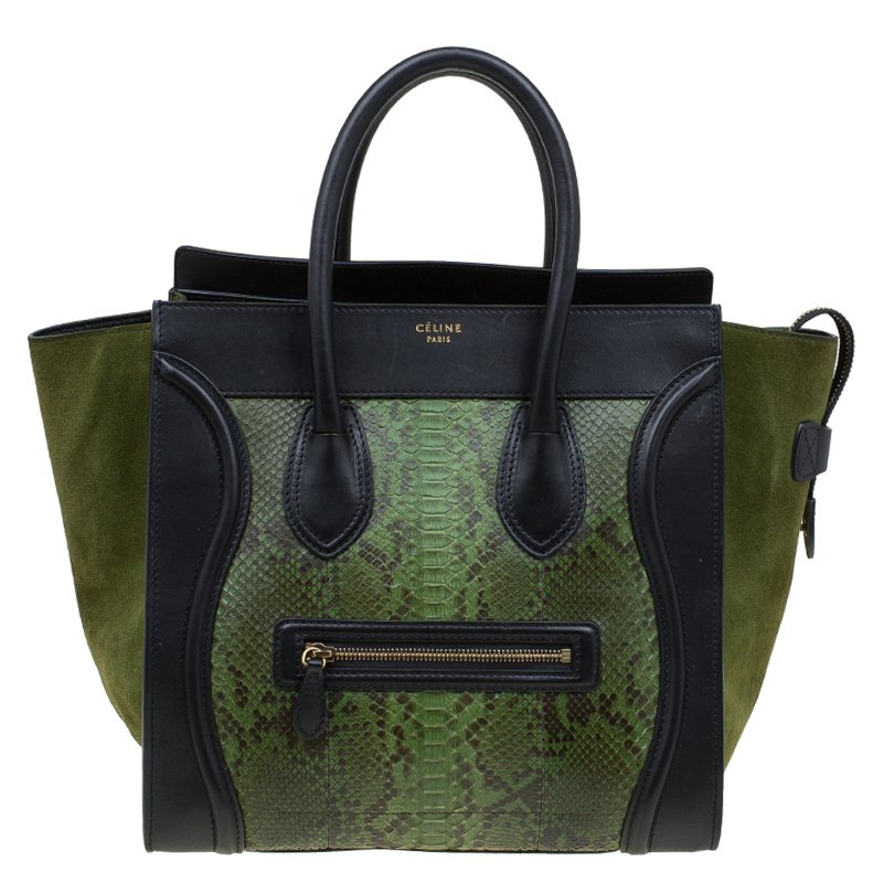 celine luggage python