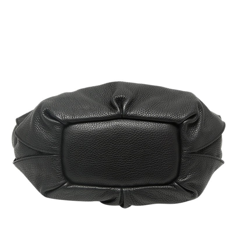 CELINE Bittersweet Leather Fabric Black Shoulder bag 38