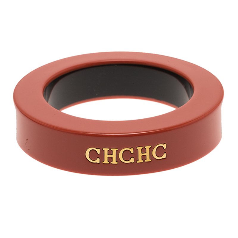 مملوكة مسبقًا أسورة عريضة سي أتش كارولينا هيريرا راتنج برتقالي لون ذهبي 21 سم