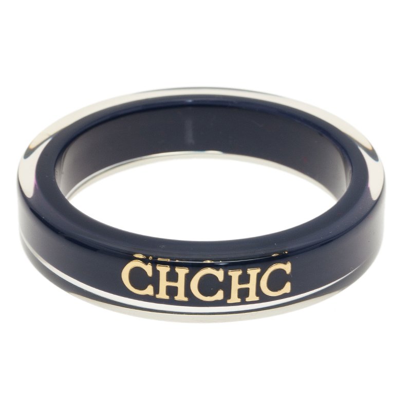 Pre Owned Carolina Herrera CH Blue Resin Bangle Bracelet