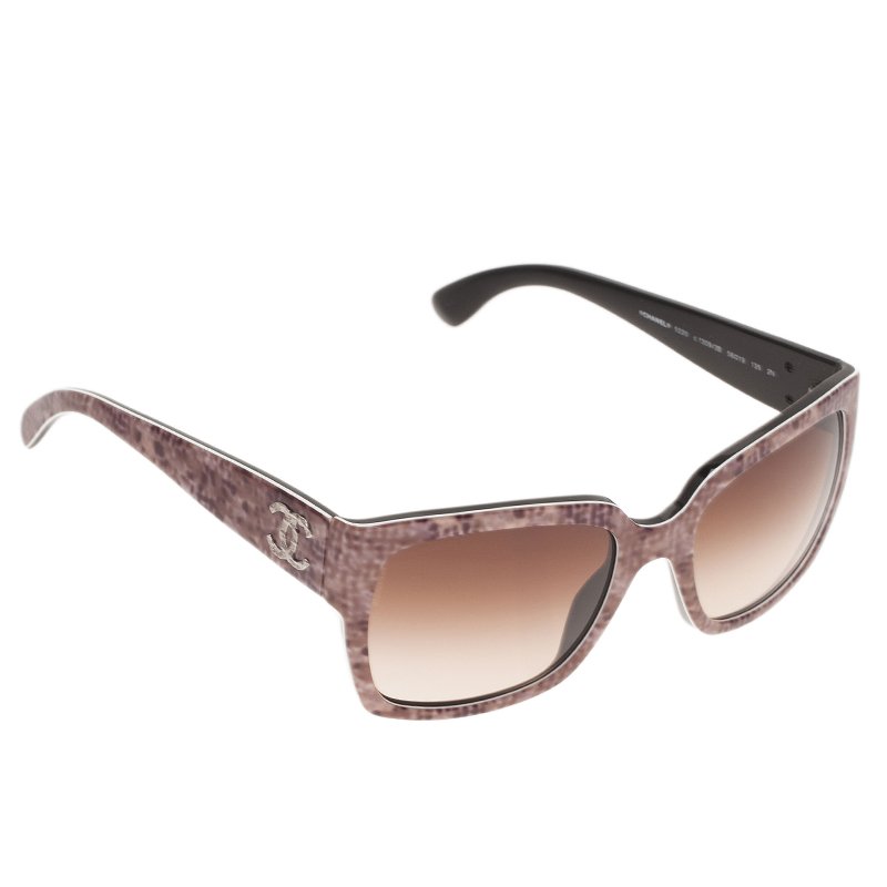 Pre Owned Chanel Printed CC Logo Sunglasses