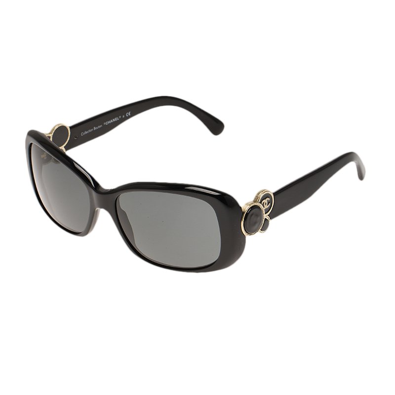 Chanel Collection Bouton Black 5191 CC Embellished Sunglasses Chanel | TLC