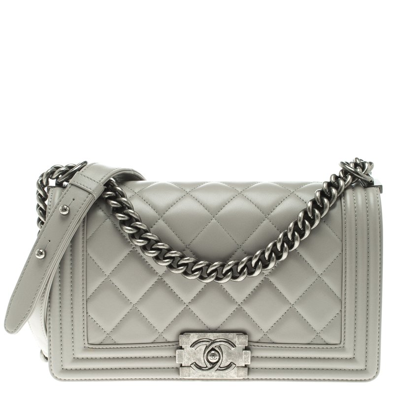 grey boy bag chanel