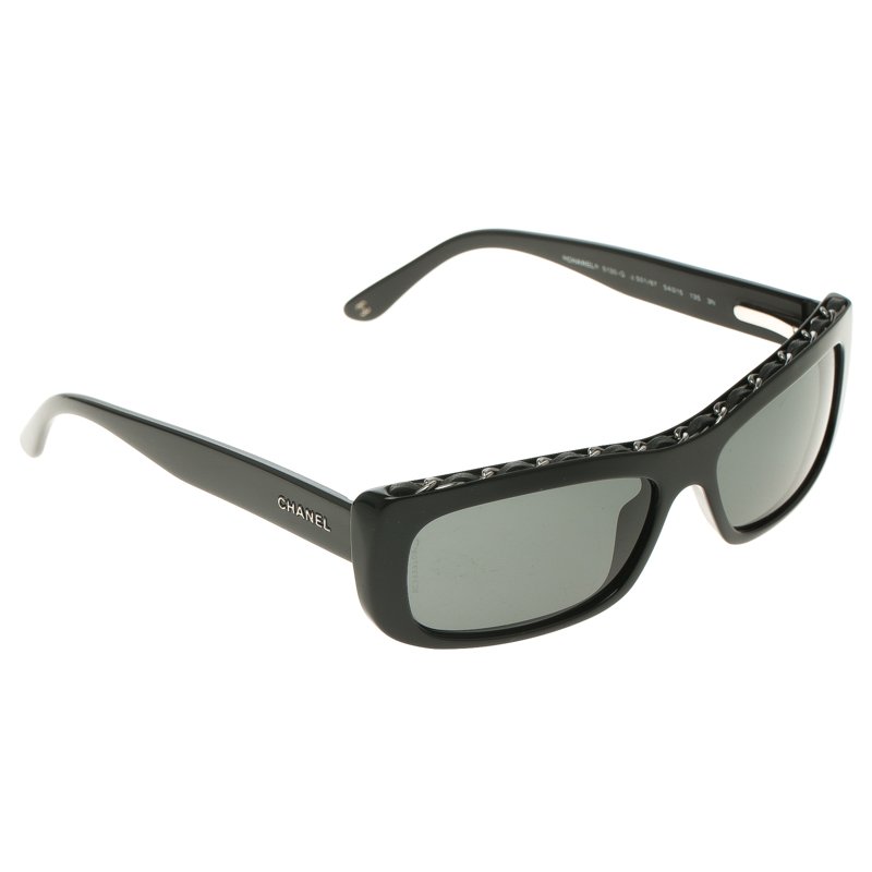 مملوكة مسبقًا Chanel Black 5130Q Square Sunglasses