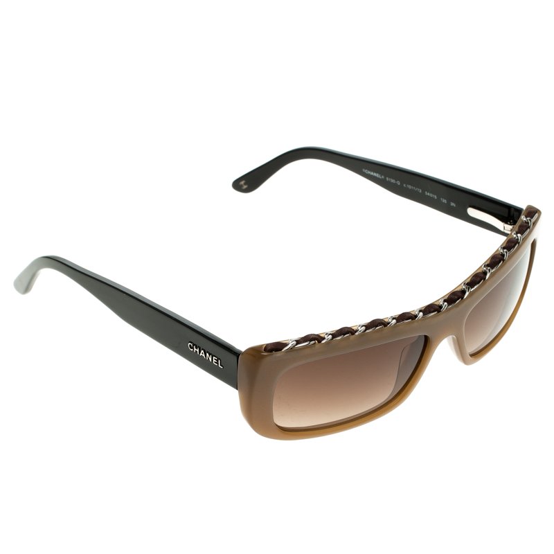 Pre Owned Chanel Brown 5130Q Square Sunglasses