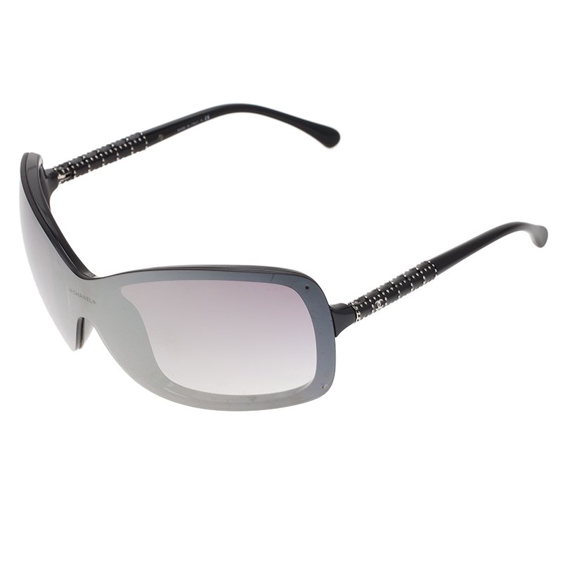 Chanel Black 6036 Shield Sunglasses Chanel | The Luxury Closet