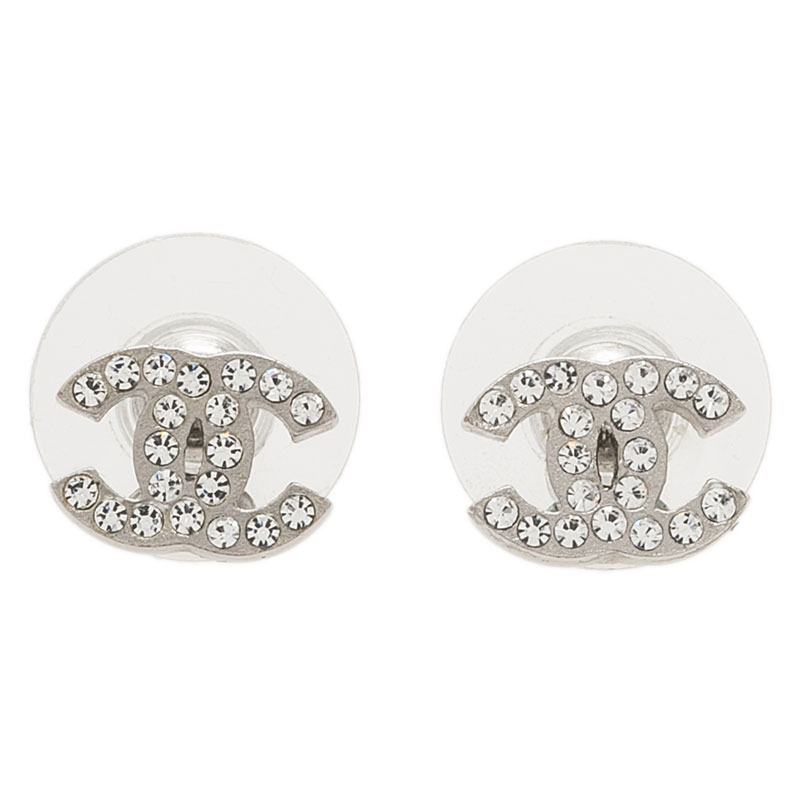 Chanel Crystal Stud Earrings Chanel | TLC