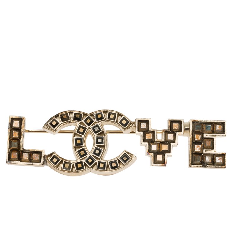 Pre Owned بروش شانيل CC لاف