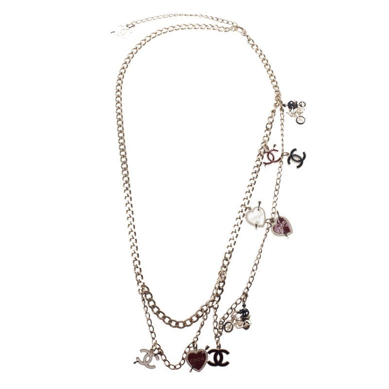 Chanel CC Charms Chain Necklace Belt