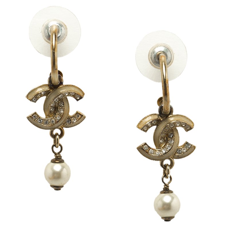 Dangle Drop Earrings Repurposed Jewelry Faux Pearl Earrings
