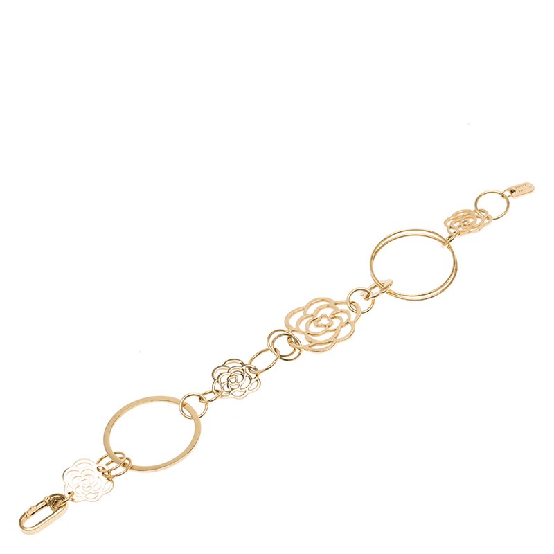 Chanel Camelia Yellow Gold Bracelet Chanel | The Luxury Closet
