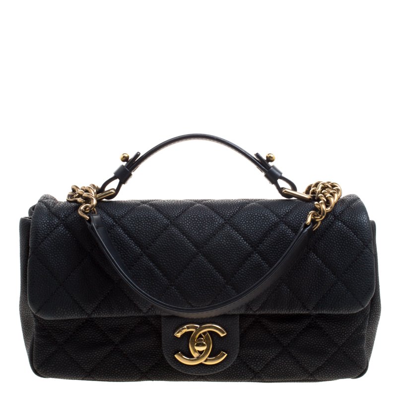 chanel black matte bag