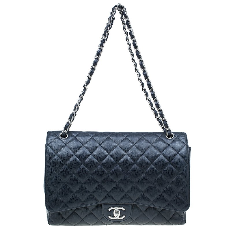 chanel maxi flap caviar