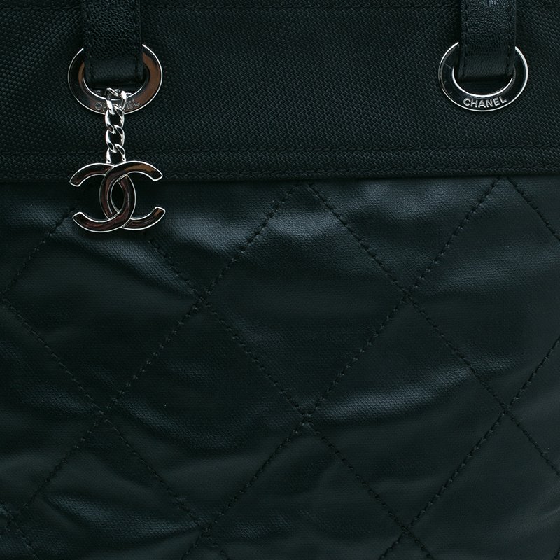 Chanel Paris Biarritz Tote Bag MM 14808194 Black-Canvas