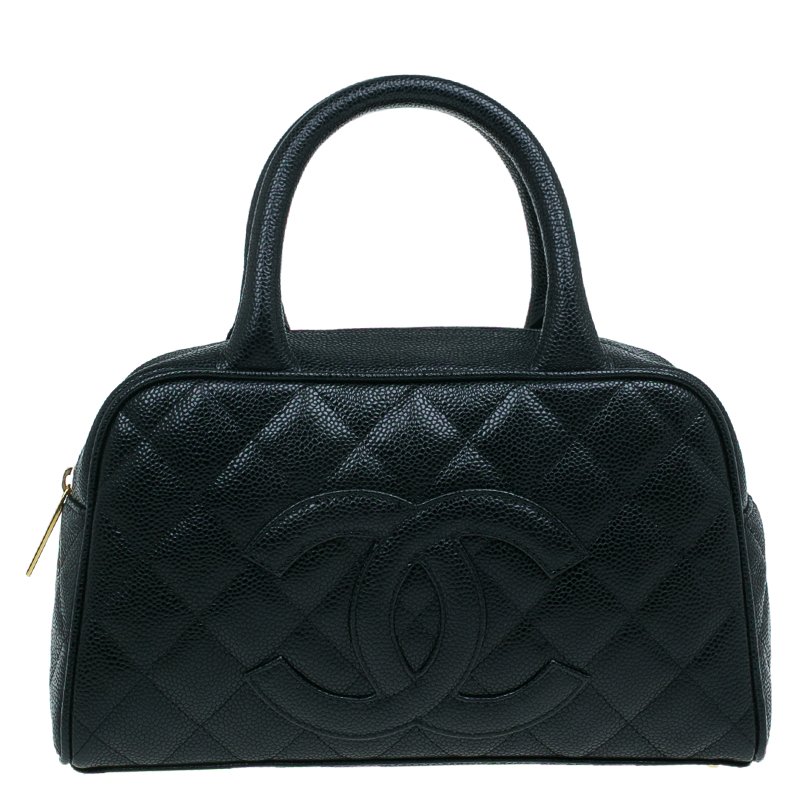 chanel caviar bowler bag