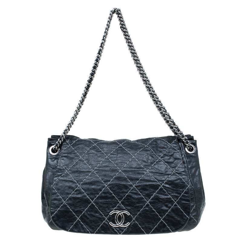 chanel wild stitch flap bag