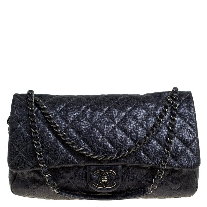 chanel quilted bag large