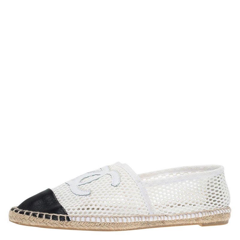 chanel two tone espadrilles