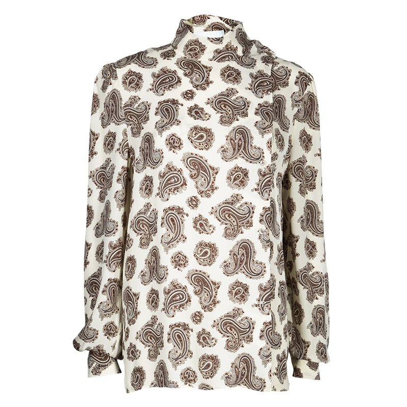 Pre Owned Chloe Paisley Print Top L