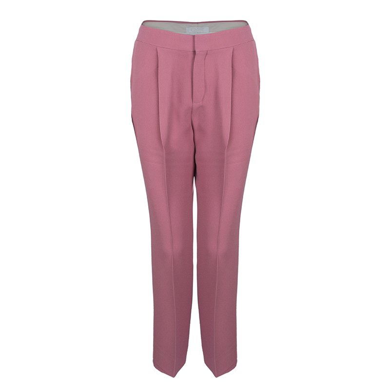 pink cut off trousers