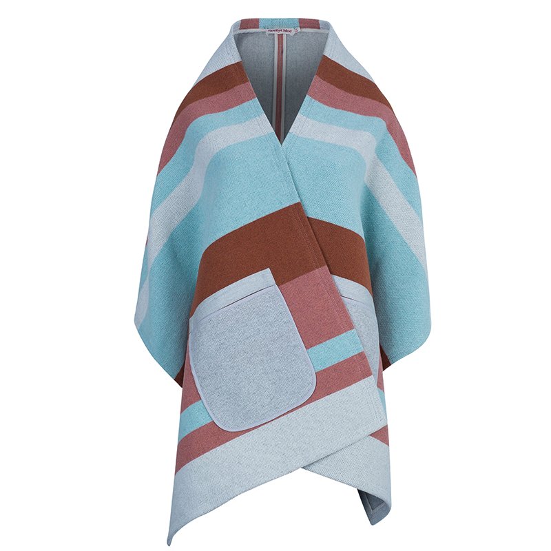 See By Chloe Striped Wool Cape
