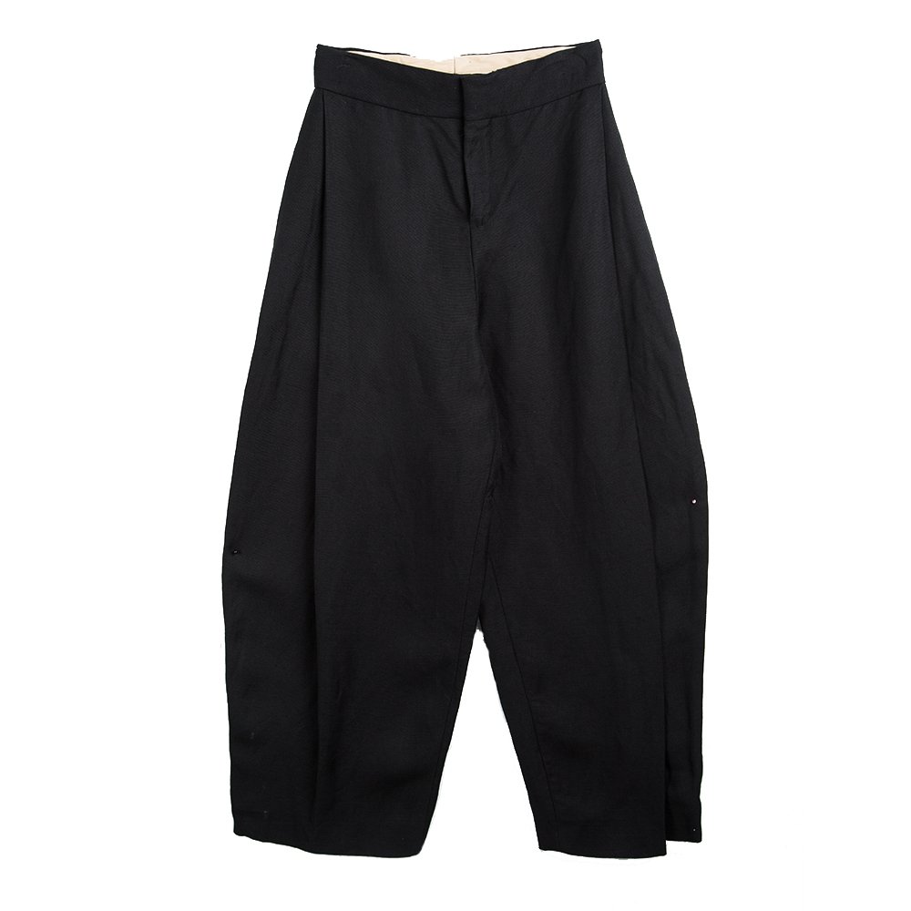 Pre Owned Chloe Black Linen High Waist Culottes S