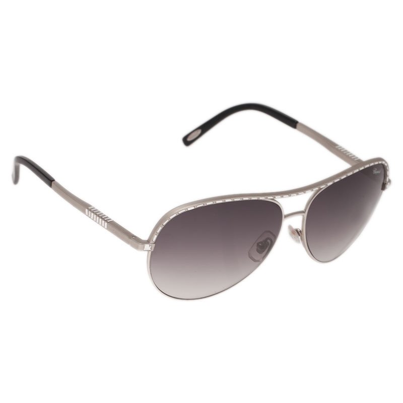 Pre Owned Chopard Silver SCH807S Aviators