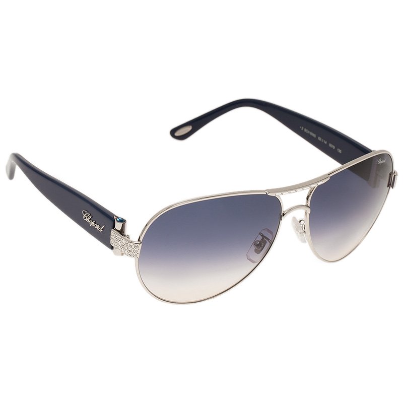 Pre Owned Chopard Silver SCH 866 Sunglasses